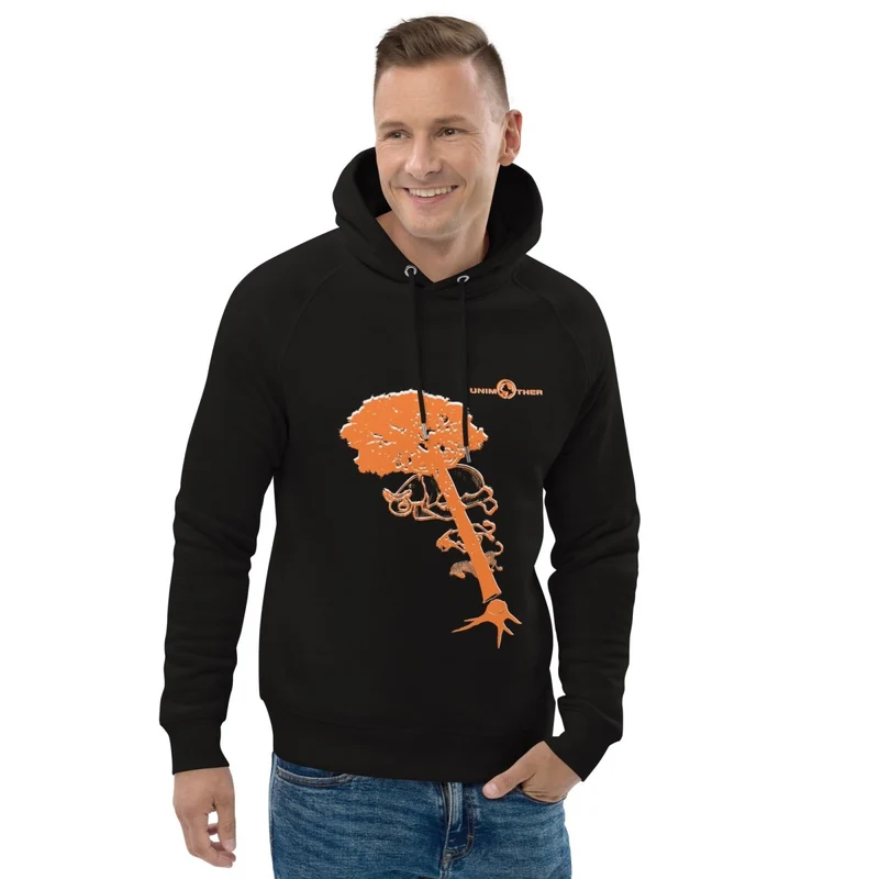 Deforestatioun 85% Bio Koteng 15% Recycléiert Polyester Unisex Pullover Hoodie