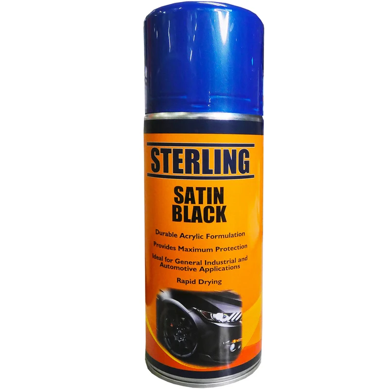 Sprühfarbe Satinschwarz 400ml