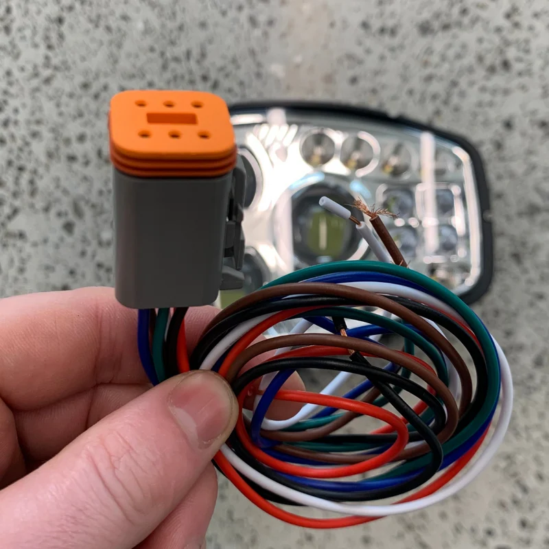 E-geprüfter Teleporter-Scheinwerfer mit Fernlicht, Abblendlicht, Blinker und Tagfahrlicht