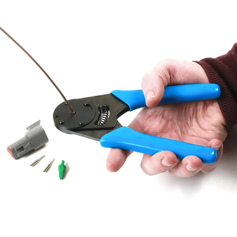 Deutsch DT-Stecker-Crimpzange für Massivkontakte / 4-Wege-Einkerbung