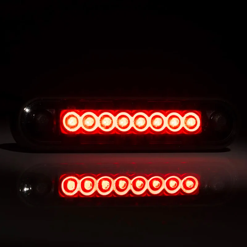 Fristom lange LED-Markierungsleuchten mit getöntem Glas