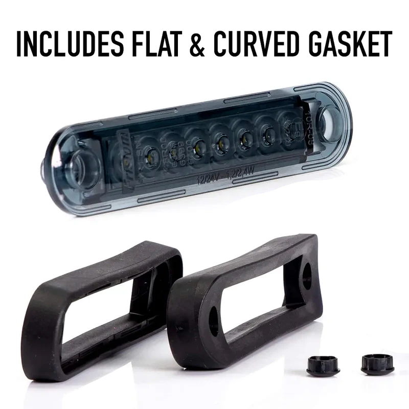 Fristom lange LED-Markierungsleuchten mit getöntem Glas