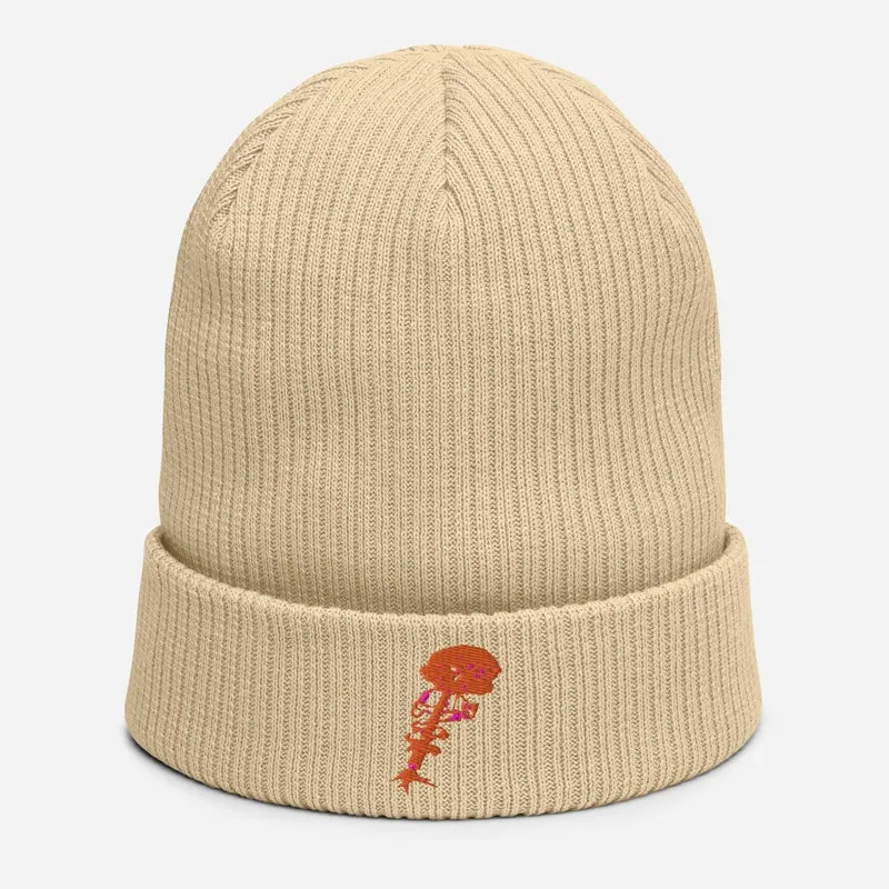 100% Bio Ribbed Cotton Beanie