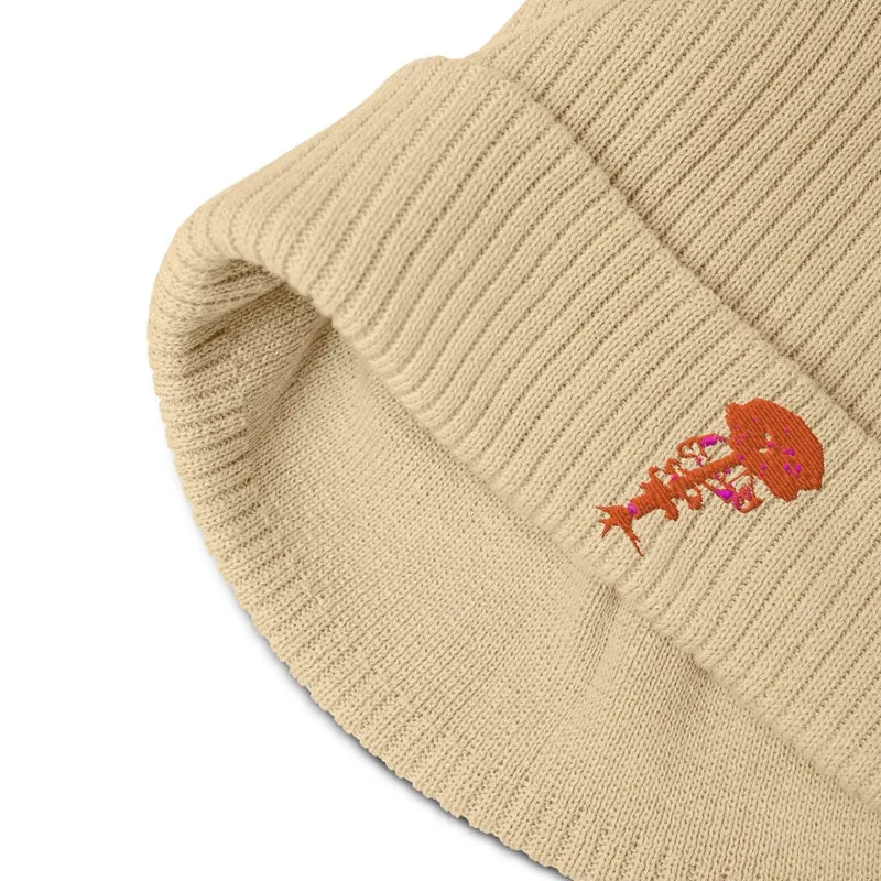 100% Bio Ribbed Cotton Beanie