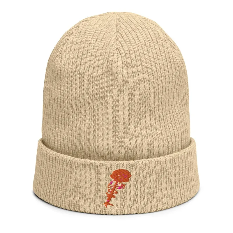 100% Bio Ribbed Cotton Beanie