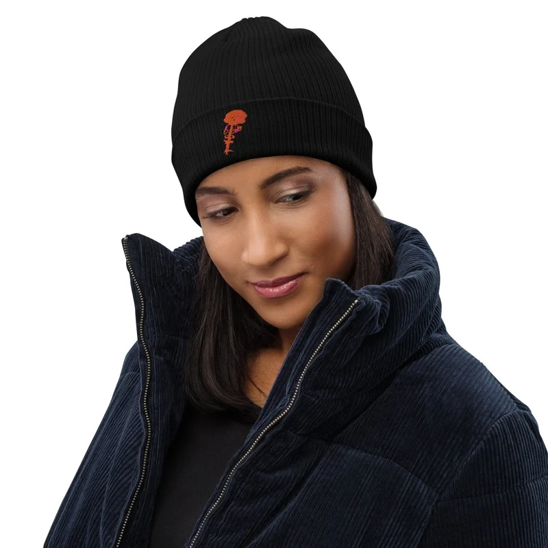 100% Bio Ribbed Cotton Beanie
