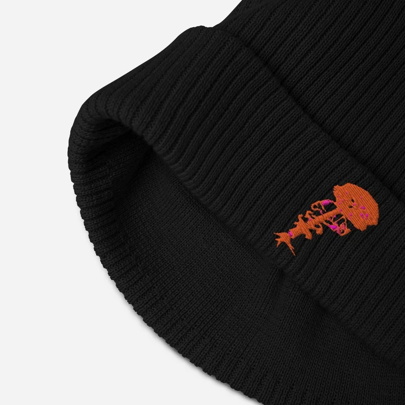 100% Bio Ribbed Cotton Beanie