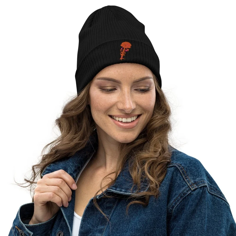 100% Bio Ribbed Cotton Beanie
