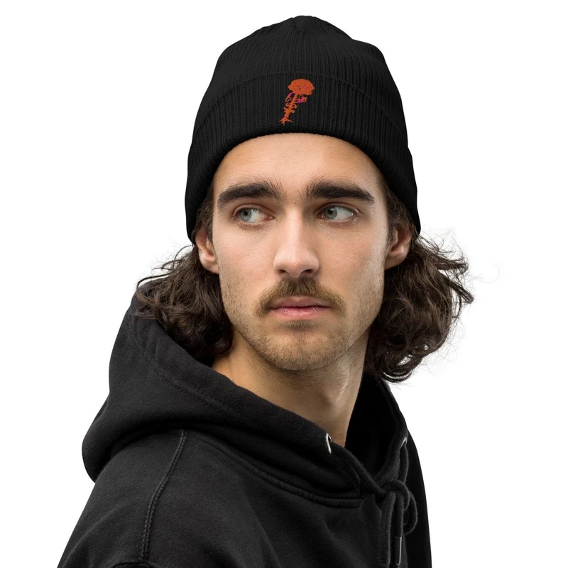 100% Bio Ribbed Cotton Beanie