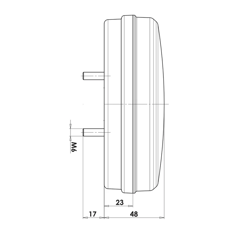 WAS W153DD Rundes Rücklicht mit dynamischem Blinker