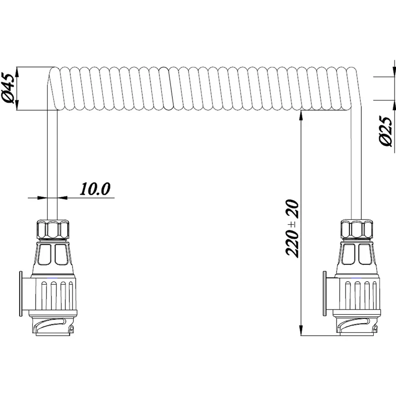 13-poliges Suzie-Kabel 12 V / 3 Meter