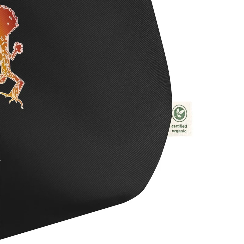 Run Bësch grouss 100% Bio Koteng Tote Bag