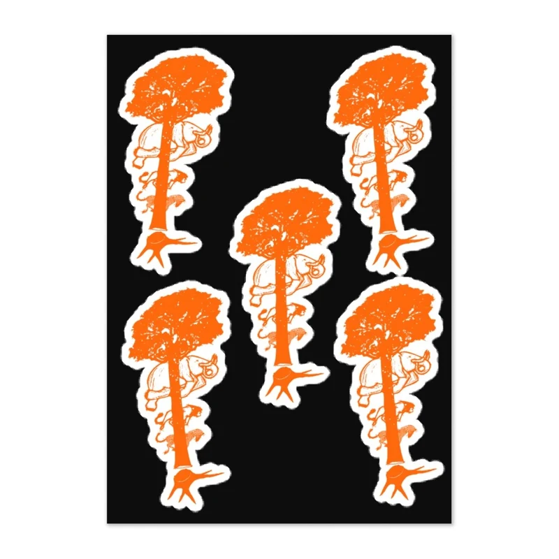 5x Deforestation Sticker Blat