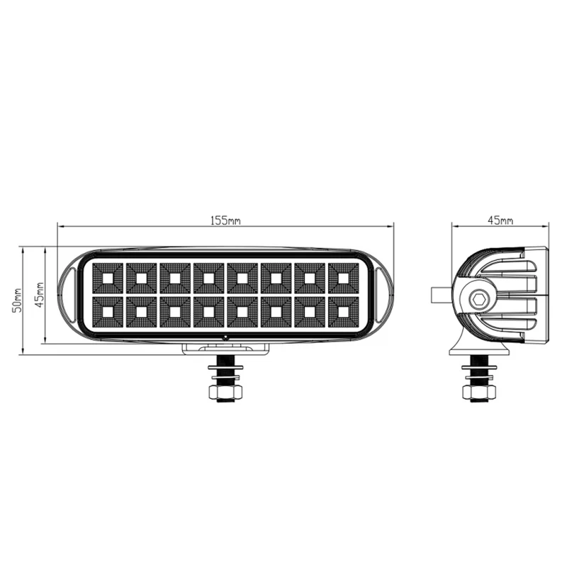 Kompakte LED-Arbeitslampe / 1732 Lumen Flutlicht