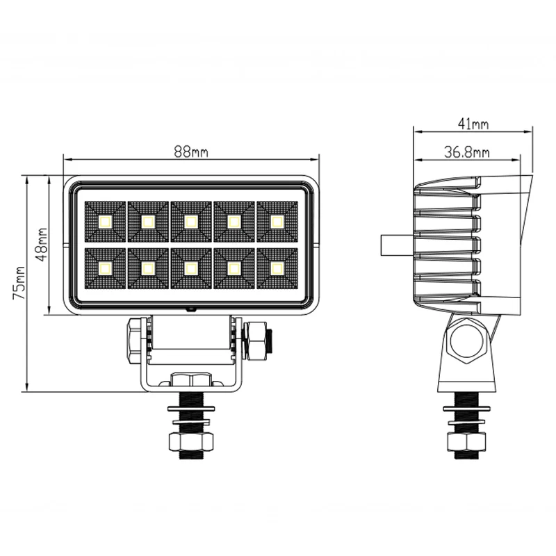 Kompakte LED-Arbeitslampe / 1600 Lumen Flutlicht