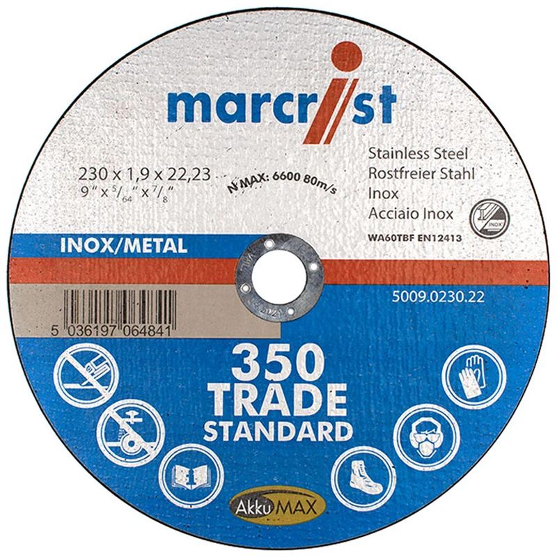 Abracs Ultradünne Metall-Trennscheibe / 230 x 1.9 mm (9 Zoll) / 5er-Pack
