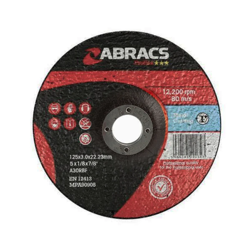 Abracs Proflex-Trennscheibe mit vertiefter Mitte / 125 x 3 mm / 2er-Pack