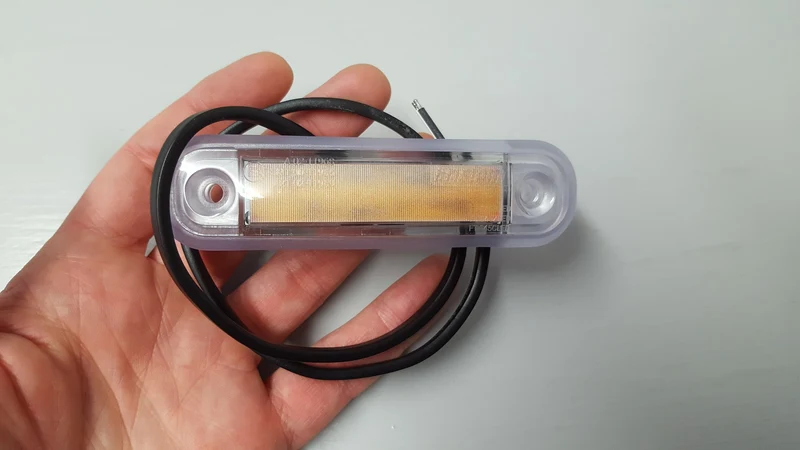 LED-Markierungsleuchte mit Neoneffekt und transparenter Dichtung / Bernstein