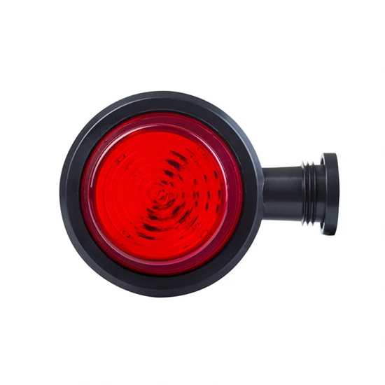 Old School Danish Kurze LED-Umrissleuchte / Rote und klare Linse