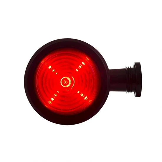 Old School Danish Kurze LED-Umrissleuchte / Rote und klare Linse