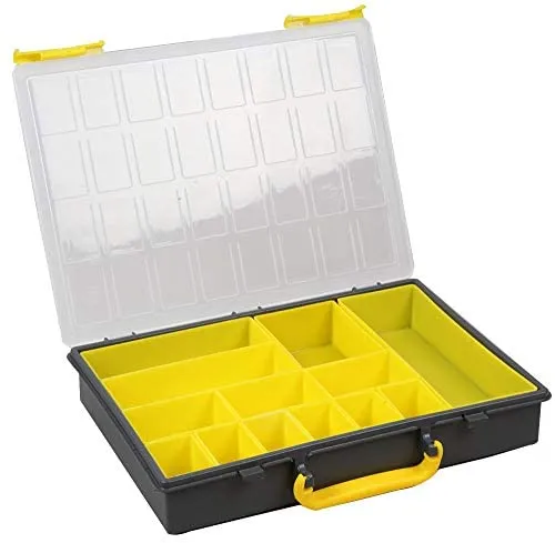 Fächer Aufbewahrungsbox Gelb – 60 mm x 340 mm x 250 mm