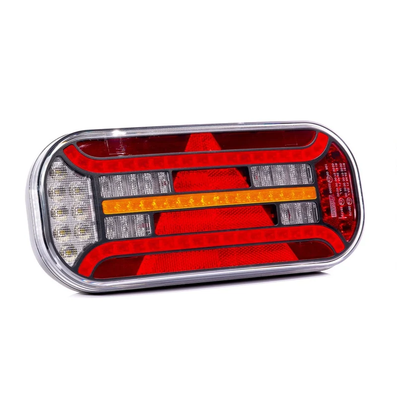 Große LED Anhängerleuchte mit dynamischem Blinker / 7 Funktionen / 300mm