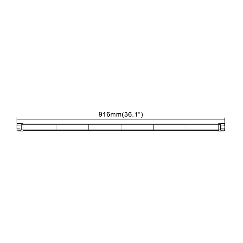 LED-Warnblinklichtleiste / 3 Fuß / 916 mm