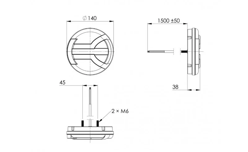 LED-Anhängerlampe mit dynamischem Blinker - 5 Funktionen