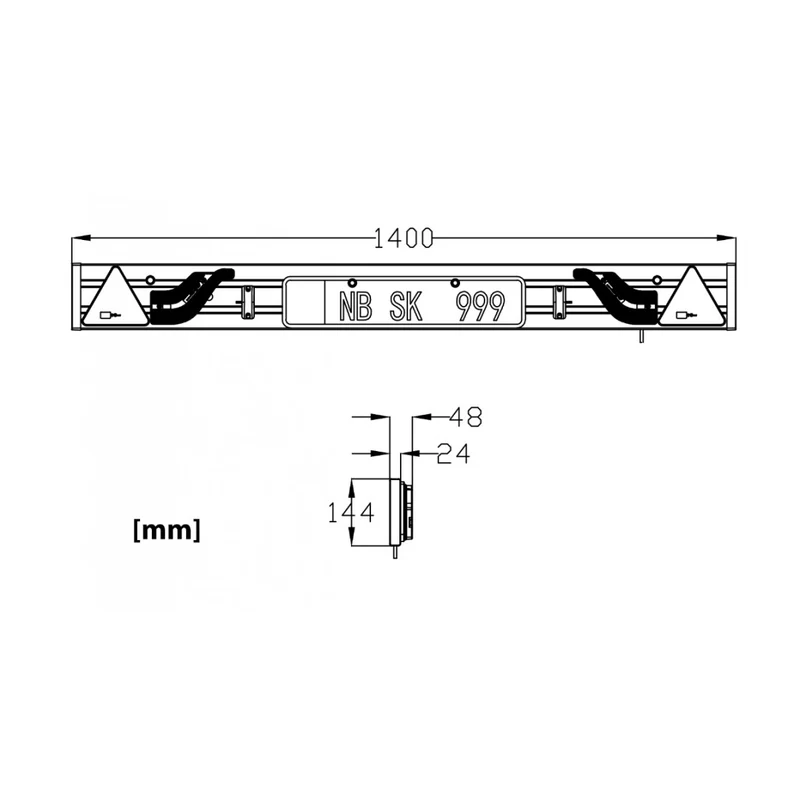 LED-Trailerboard 1.4m