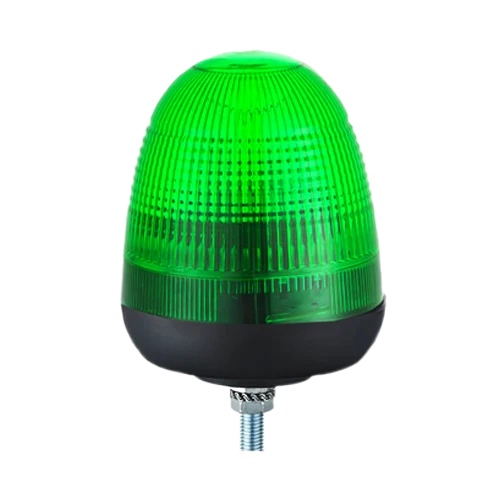 Grüne LED-Leuchte mit einem Bolzen