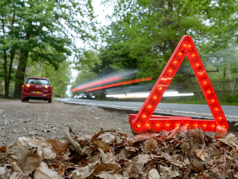 LED blinkendes Warndreieck