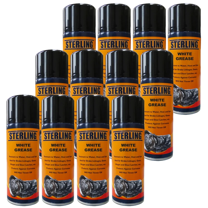 Weißes Fettspray 400 ml - Schachtel mit 12 Dosen