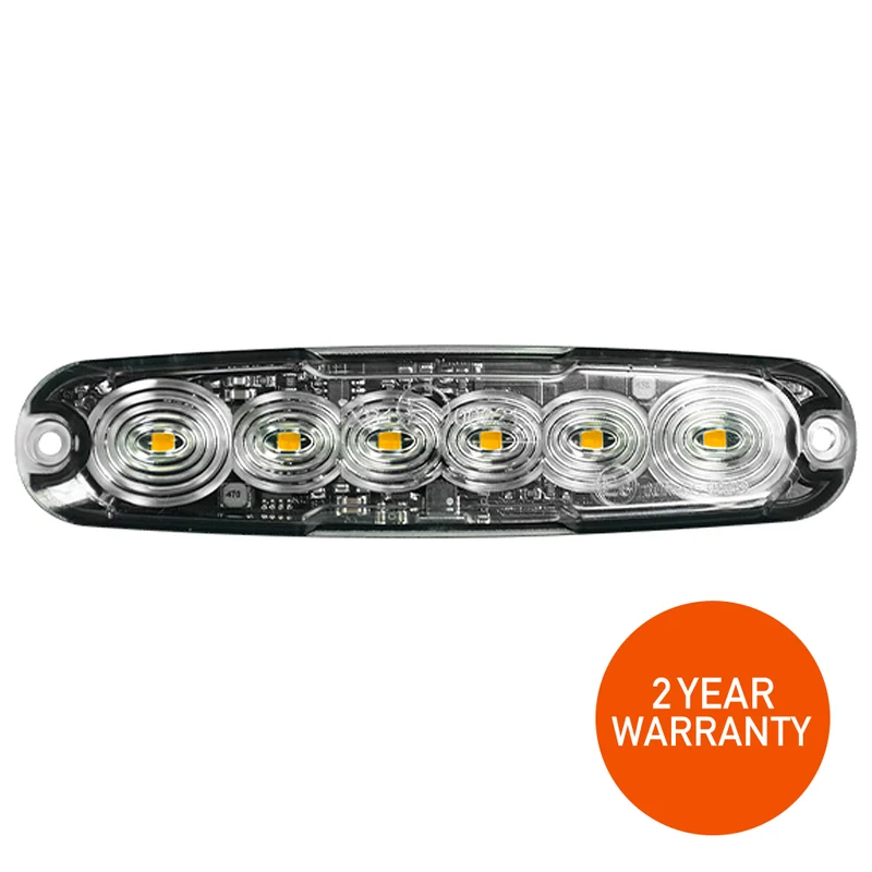 Flache 6-LED-Warnleuchte