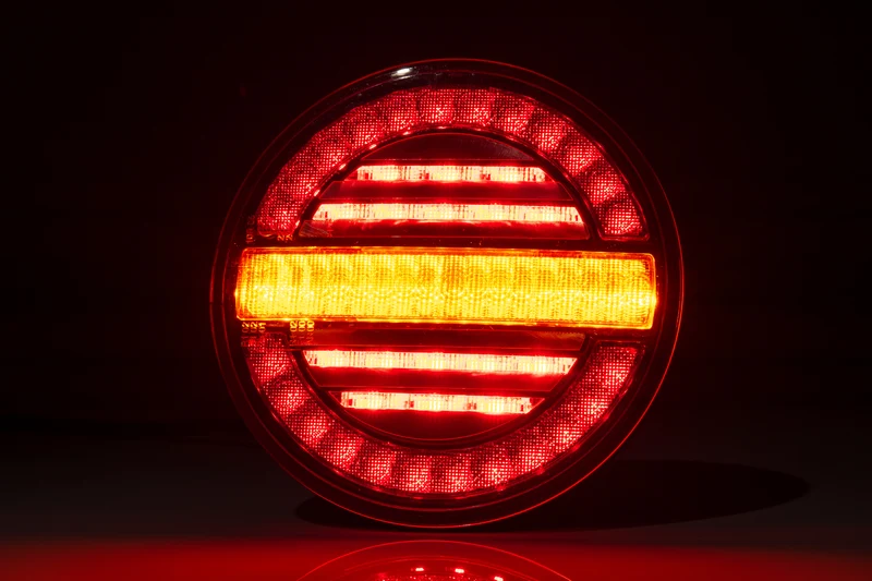 Fristom Runde Anhängerlampe im Hamburger-Stil mit dynamischer Anzeige
