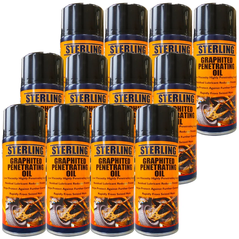 Graphited Penetrating Oil Spray 400 ml – Box mit 12 Dosen
