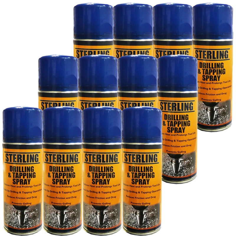 Spray zum Bohren, Gewindeschneiden und Schneiden, 400 ml – Schachtel mit 12 Dosen