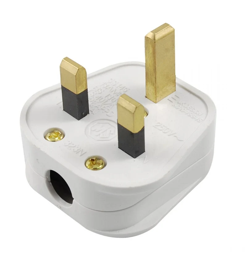 Weißer Stecker 13A
