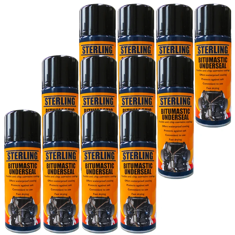 Bitumastic Underseal Spray 400ml - Box mit 12 Dosen