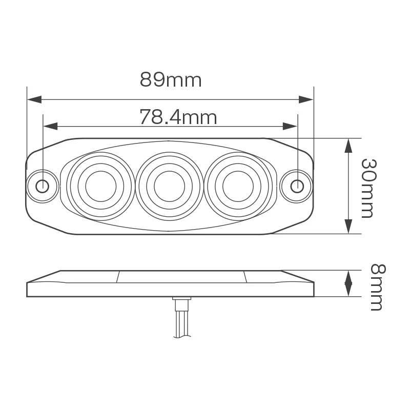 Kleine flache Nebelscheinwerfer von LED Autolamps 11 Series