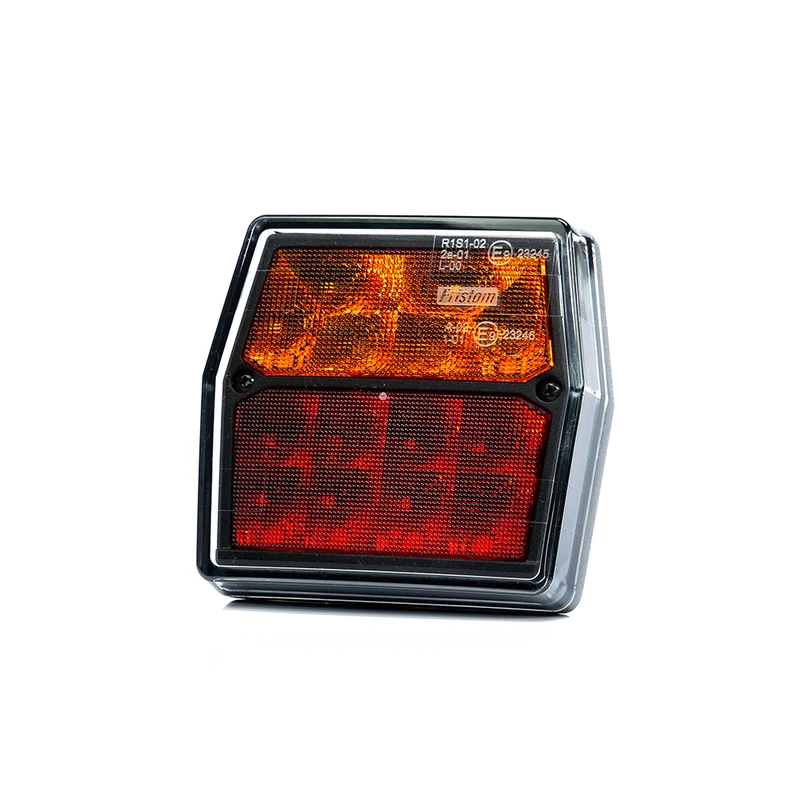 Fristom FT-222 Kleine 12-V-LED-Anhängerleuchte mit Brems-, Rück- und Blinker