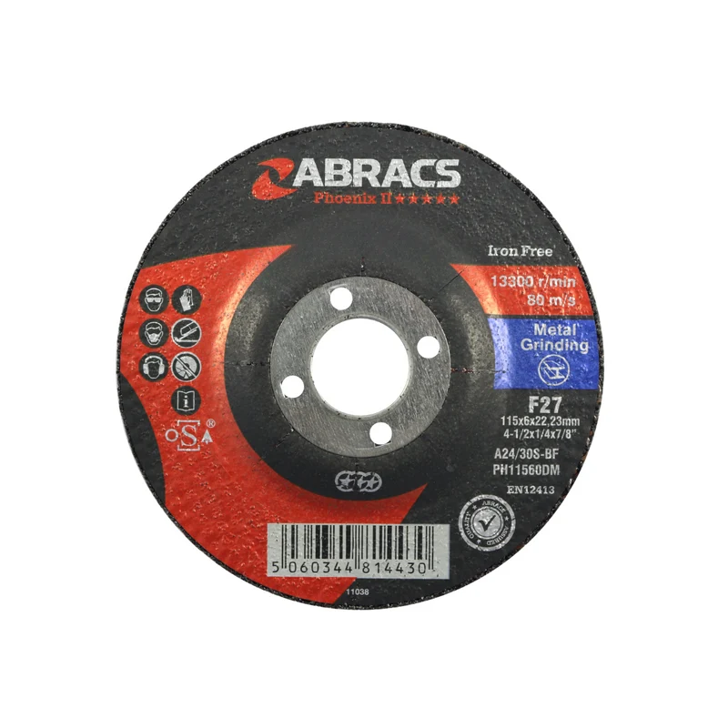 Schleifscheiben 115 mm x 6 mm x 22 mm, 5er-Pack