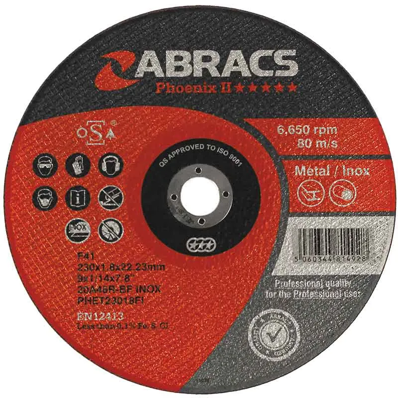 Abracs extra dünne Trennscheiben 115 x 1.0 x 22 mm / 5er-Pack
