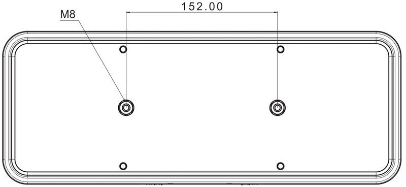 Fristom Große LED-Anhängerleuchte mit dynamischem Blinker / 6 Funktionen