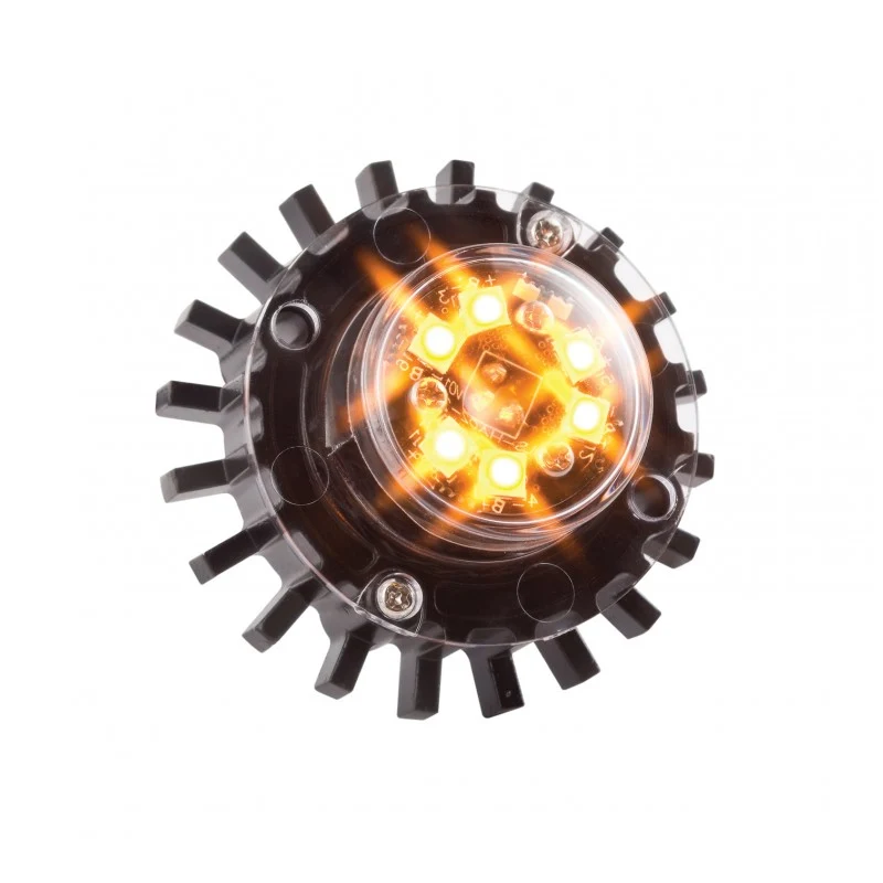 Blaue, versenkbare LED-Warnleuchte mit 6 LEDs / LED-Autolampen