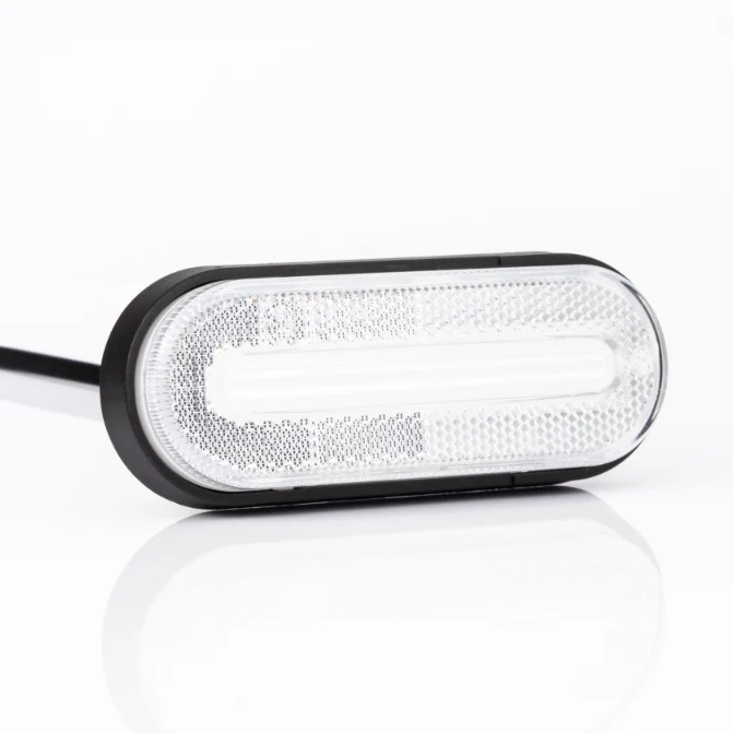 Weiße Markierungsleuchte von Fristom vorne mit LED-Streifen