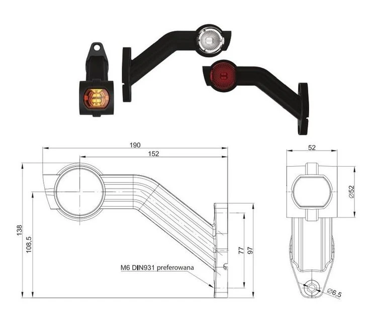 LED-Umrissleuchten mit Front-, Heck- und Seitenmarkierung