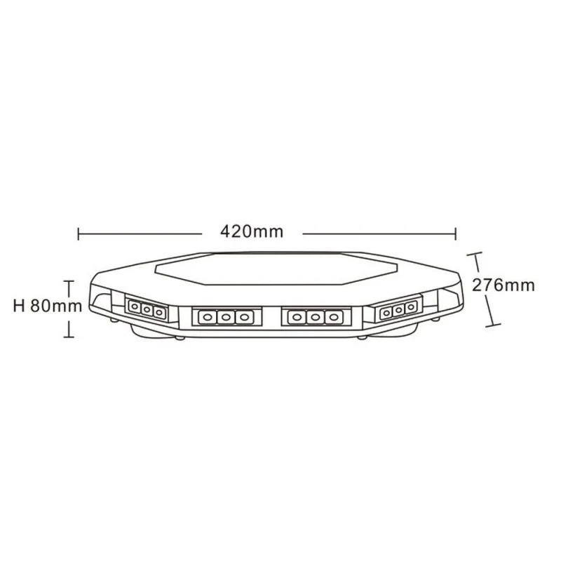 LED Octagon Beacon Lichtleiste