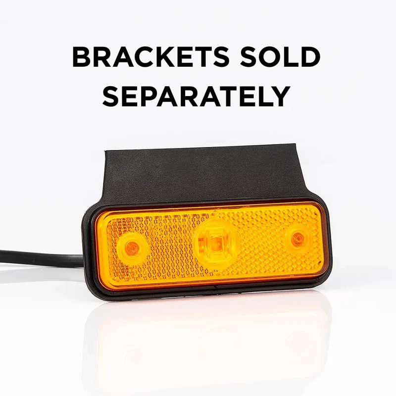 Schlanke rechteckige LED-Positionsleuchte mit Reflektor