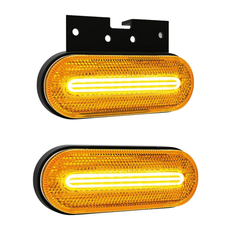 Fristom Bernsteinfarbene Seitenmarkierungsleuchte mit LED-Streifen