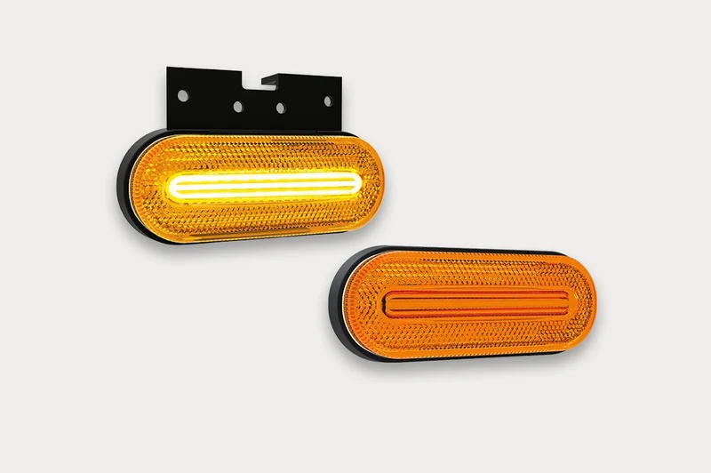 Fristom Bernsteinfarbene Seitenmarkierungsleuchte mit LED-Streifen